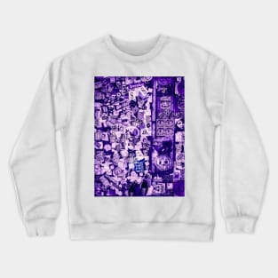 Purple Street Sticker NYC Crewneck Sweatshirt